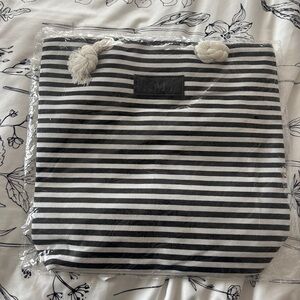 KMY Blue And White Striped Nautical Themed Tote NIB